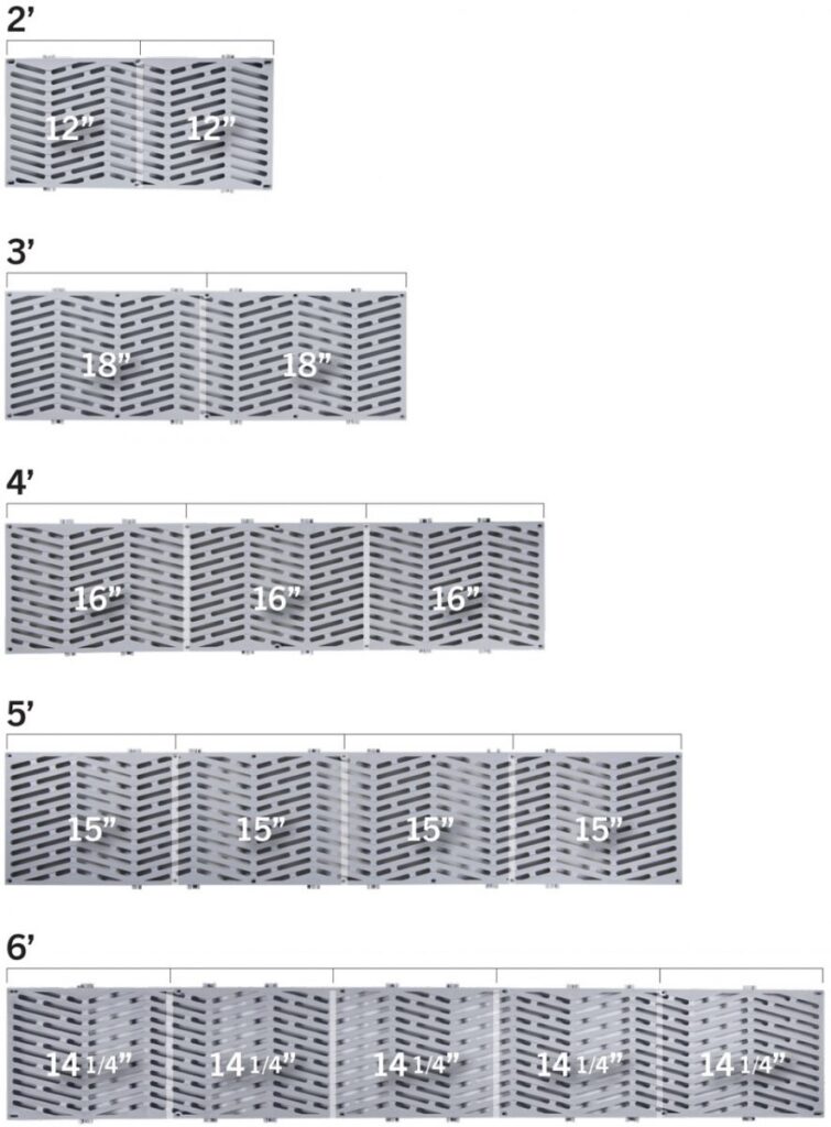 Sure Step Sizing scaled product dimensions